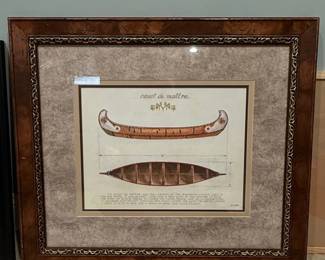 Canot de Maitre Framed Print