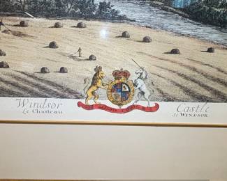 Johannes Kip Windsor Castle HandTinted Engraving fourth image