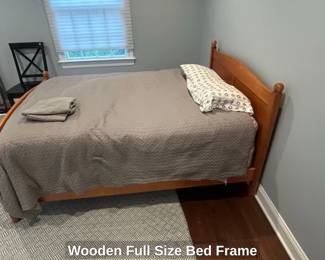 Wooden Full Size Bed Frame third image