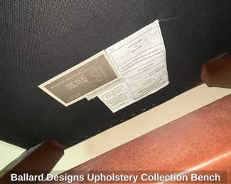 Ballard Designs Upholstery Collection Bench fourth image