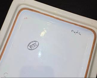 Mesa International Hand Painted Ceramic Square Platter second image