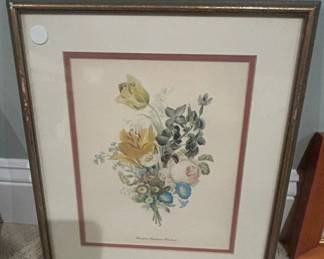 Botanical Print Bouquet of Flowers by Jean Louis Prvost
