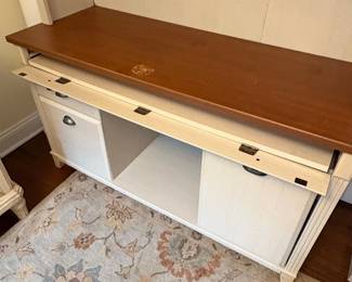 Country Style Desk with Hutch second image