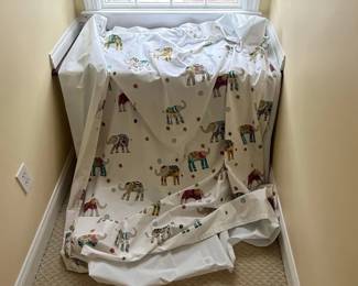 Cynthia Rowley Elephant Parade Shower Curtain