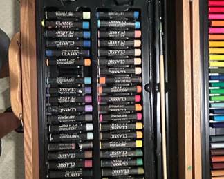 Art Studio by Battat Art Kit With Oil Watercolors Pastels second image