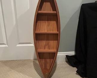 Wooden Canoe Bookshelf