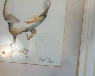 Gage Vialli Chicken Watercolor Painting second image