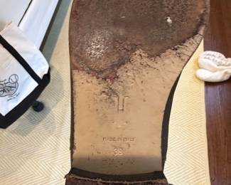 Womens Dark Brown Leather KneeHigh Boots second image