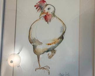 Gage Vialli Chicken Watercolor Painting third image