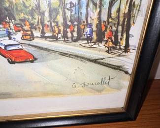 G. Ducollet Arc de Triomphe Watercolor Print second image
