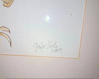 Framed Watercolor Painting of a Chicken by Gage Viale, fifth image