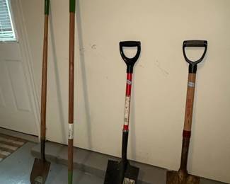 Assorted Garden Tools Ames Shovel, True Temper Fork, Ergo Grip Shovel, and Spade fourth image