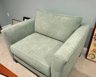 Sage Green Upholstered Accent Chair by Jonathan Louis