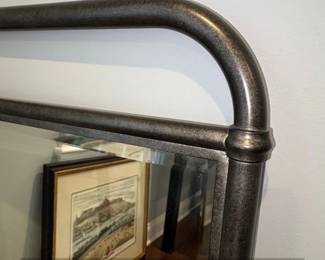 Ethan Allen Industrial Style Metal Framed Mirror second image