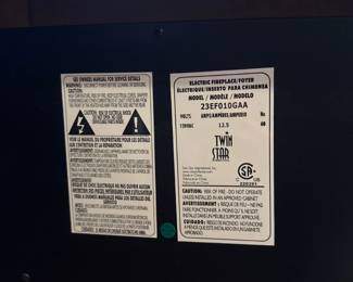 Heat Surge Electric Fireplace or Heater, Oak Cabinet third image