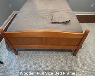 Wooden Full Size Bed Frame second image