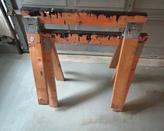 Wooden Sawhorses
