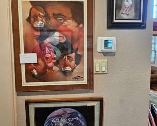 Clown painting by Chuck Oberstein