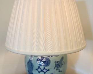 Blue & White Lamp