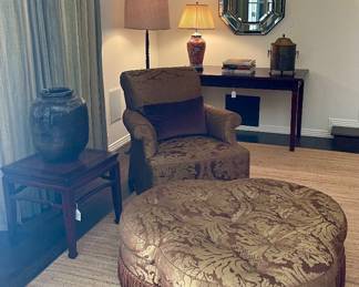 Beautifully Upholstered Chairs & Ottomans