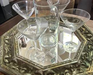 Martini Glasses, Octagon Mirror