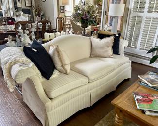 Chippendale Style Camel Back Sofa