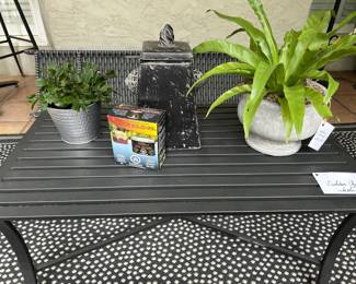 Outdoor Coffee Table/ Plants