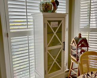 White Display Cabinet with Drawers