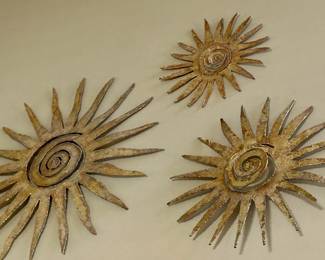 Gold Metal Sunbursts