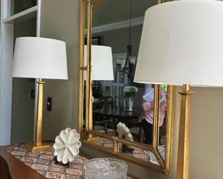 Pair of Contemporary Gold Lamps