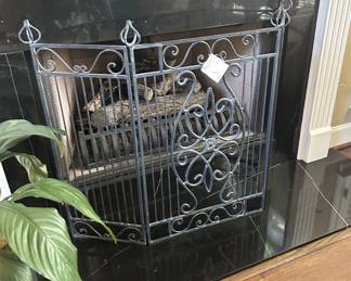 Iron Fireplace screen