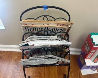 #24	Wrought Iron 3 tier Magazine Stand	 $20.00 