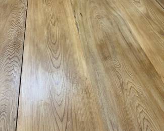 #54	Handmade Oak Drop-Side Table - 25.5-57x58Wx29 (as is one Scratch)	 $75.00 