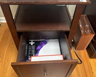 #46	Copier Table w/1 Drawer  (copier not for sale) 19x21x24	 $20.00 