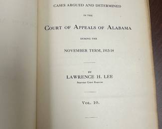 #7	1910 through 1914 Appellate CourtReports - Case Law - 14 Volumes 	 $150.00 