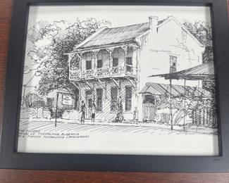 #14	The Tavern NO.6 Famous Tuscaloosa Landmarks - Framed - 11x9	 $20.00 
