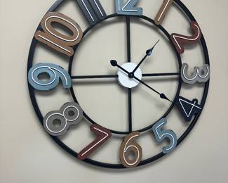 #31	Decorative Metal Wall clock - 30"D	 $45.00 