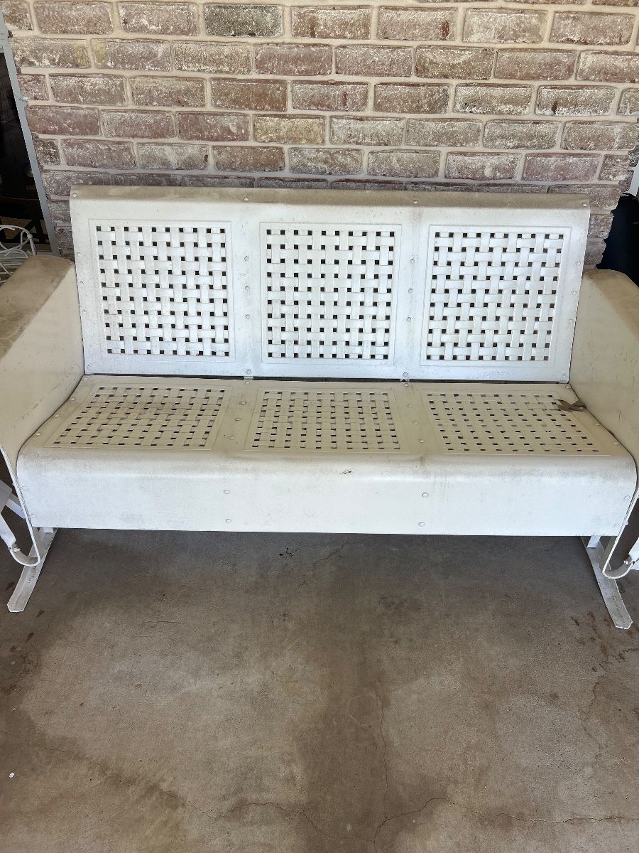Great Antique Vintage patio glider in great condition! So cool!