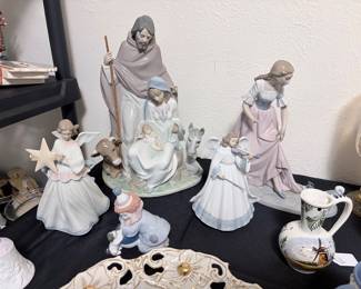 Lladro Nativity, angels and figurines
