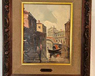 De Vity original painting, signed, vintage