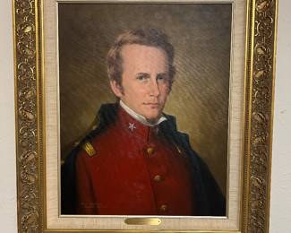 William Barrett Travis original painting - Alamo hero. (I have a son named after this guy!)
