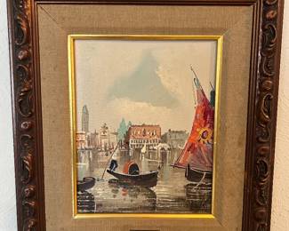 De Vity original painting, signed, vintage