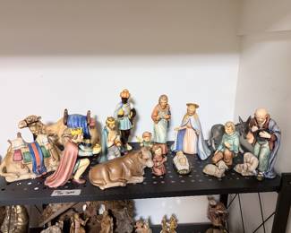 Goebel 214 nativity set, 2 Goebel camels 