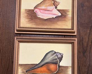 Kitschy seashell art