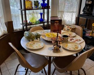 Retro dinette, mid-century dishes and kitchenware & more