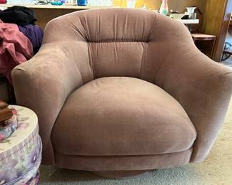 Poofy 80’s swivel chair - mauve!