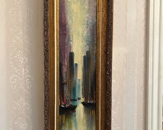 Ozz Franca original mid-century oil