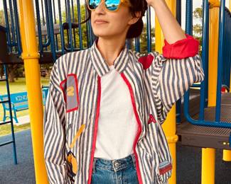 AMAZING vintage schoolteacher jacket - hand sewn
