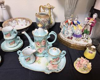Porcelain tea set, Imperial Austria, Haviland, Limoges