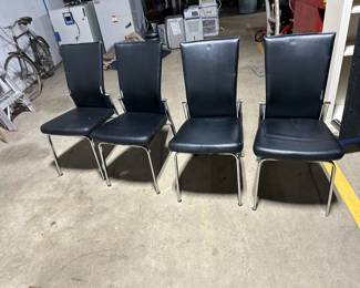 Black dining chairs